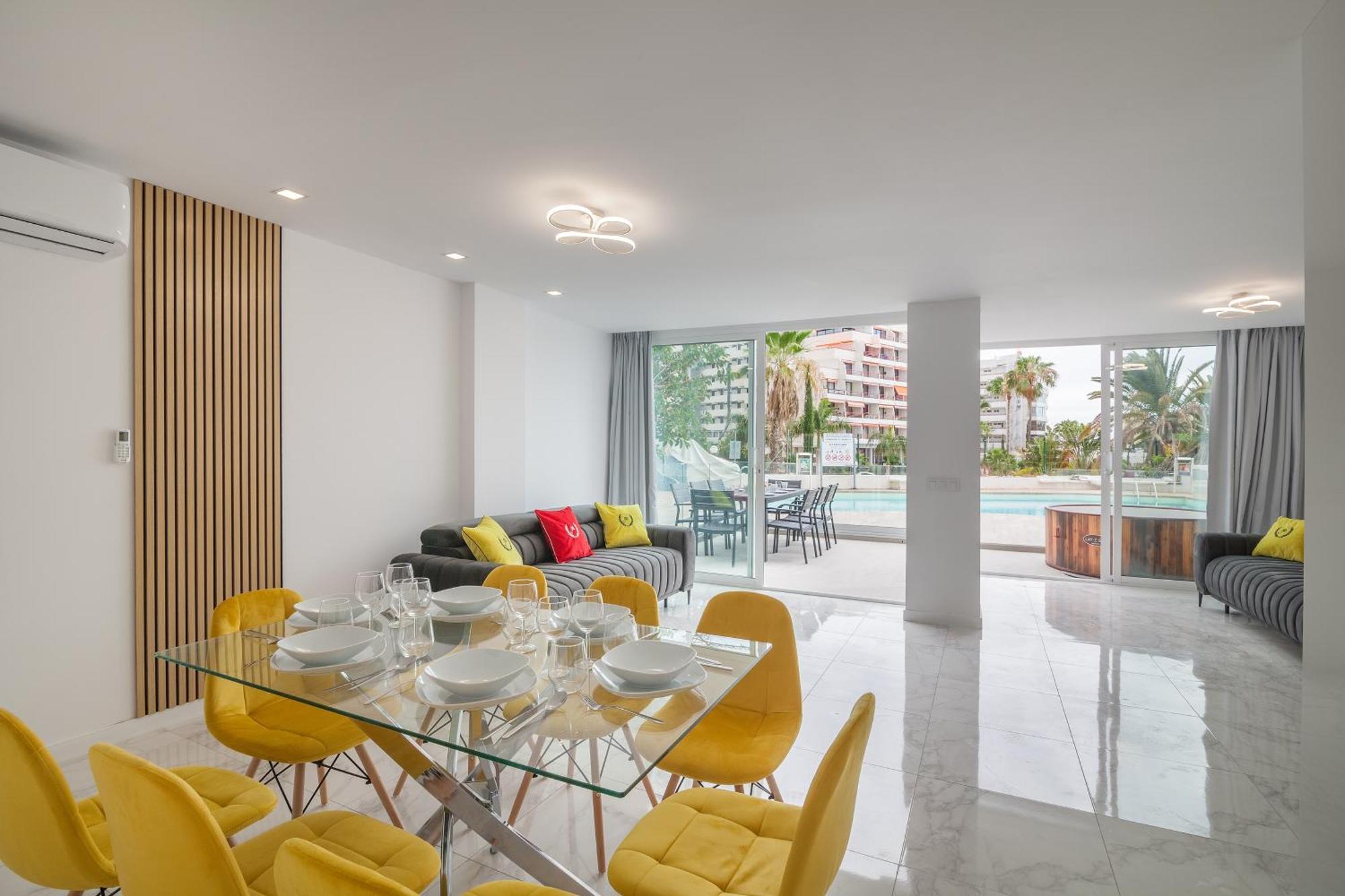 Ponderosa Next To The Pool With Big Terraces Close To The And Siam Park Appartamento Playa Feñabe